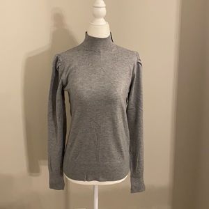 Brand New mock turtleneck w/balloon  sleeves